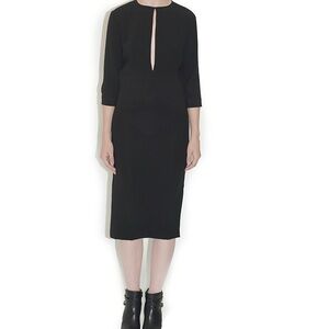 Won Hundred NWT black midi dress with cutout